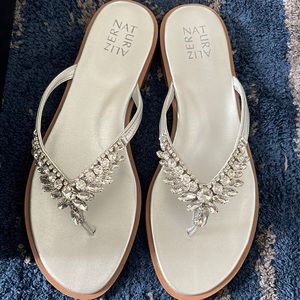 Naturalizer Silver Fallyn sandal Size 10 1/2